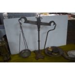 Vintage Steel and Copper Scales and Weights