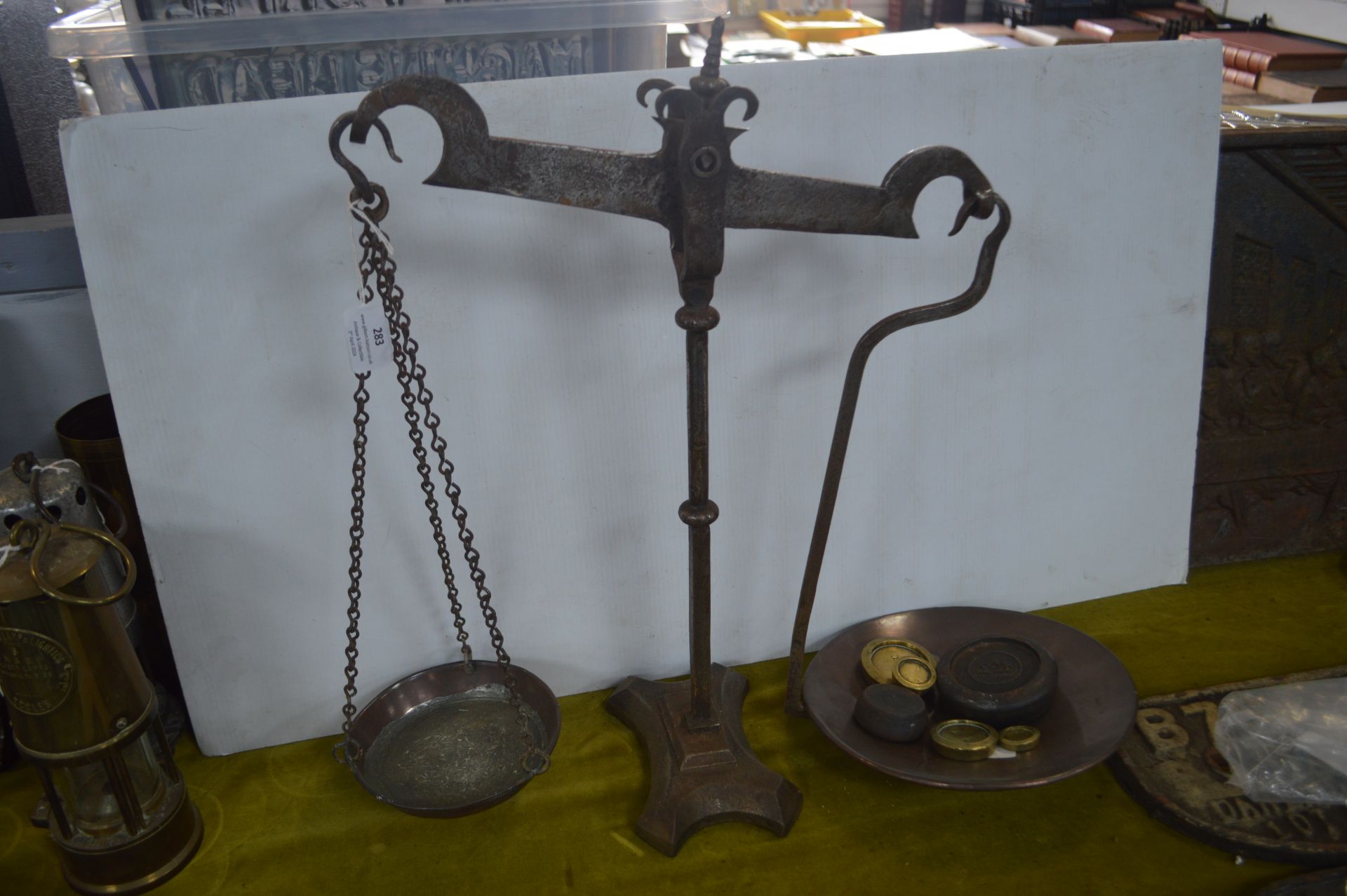 Vintage Steel and Copper Scales and Weights