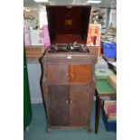 HMV Windup Gramophone Cabinet with 78rpm Records