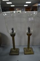Pair of Reproduction Candle Lamps