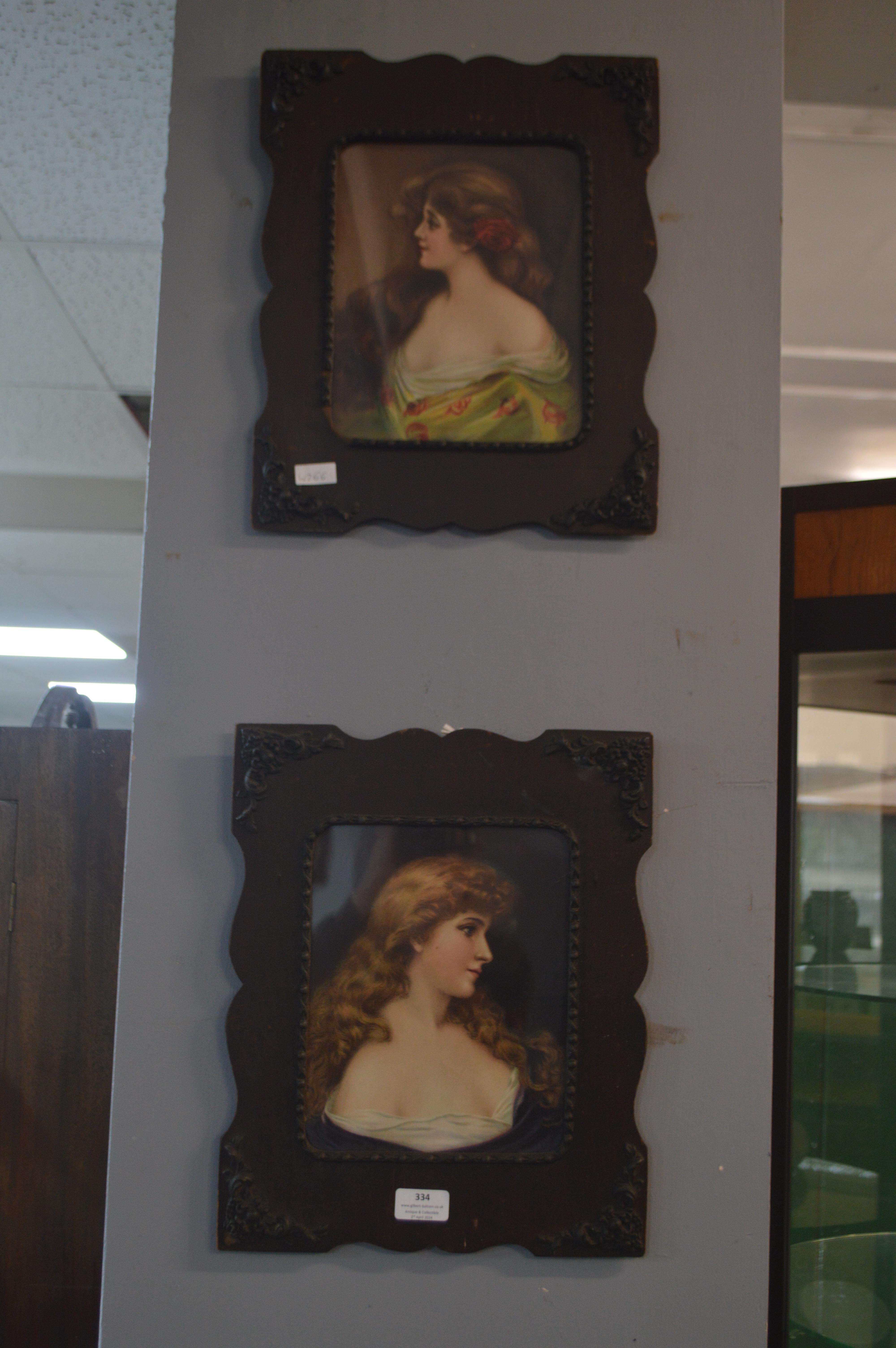Pair of Art Nouveau Style Framed Prints - Image 3 of 3