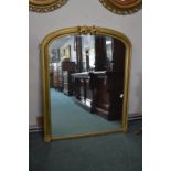 Large Gilt Framed Overmantel Mirror (some faults)