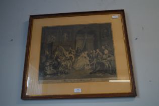 William Hogarth Print 1745 "Marriage A La Mode"