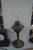 Art Nouveau Copper Oil Lamp