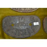 LMS cast Iron Wagon Plate "751311 20-tons"