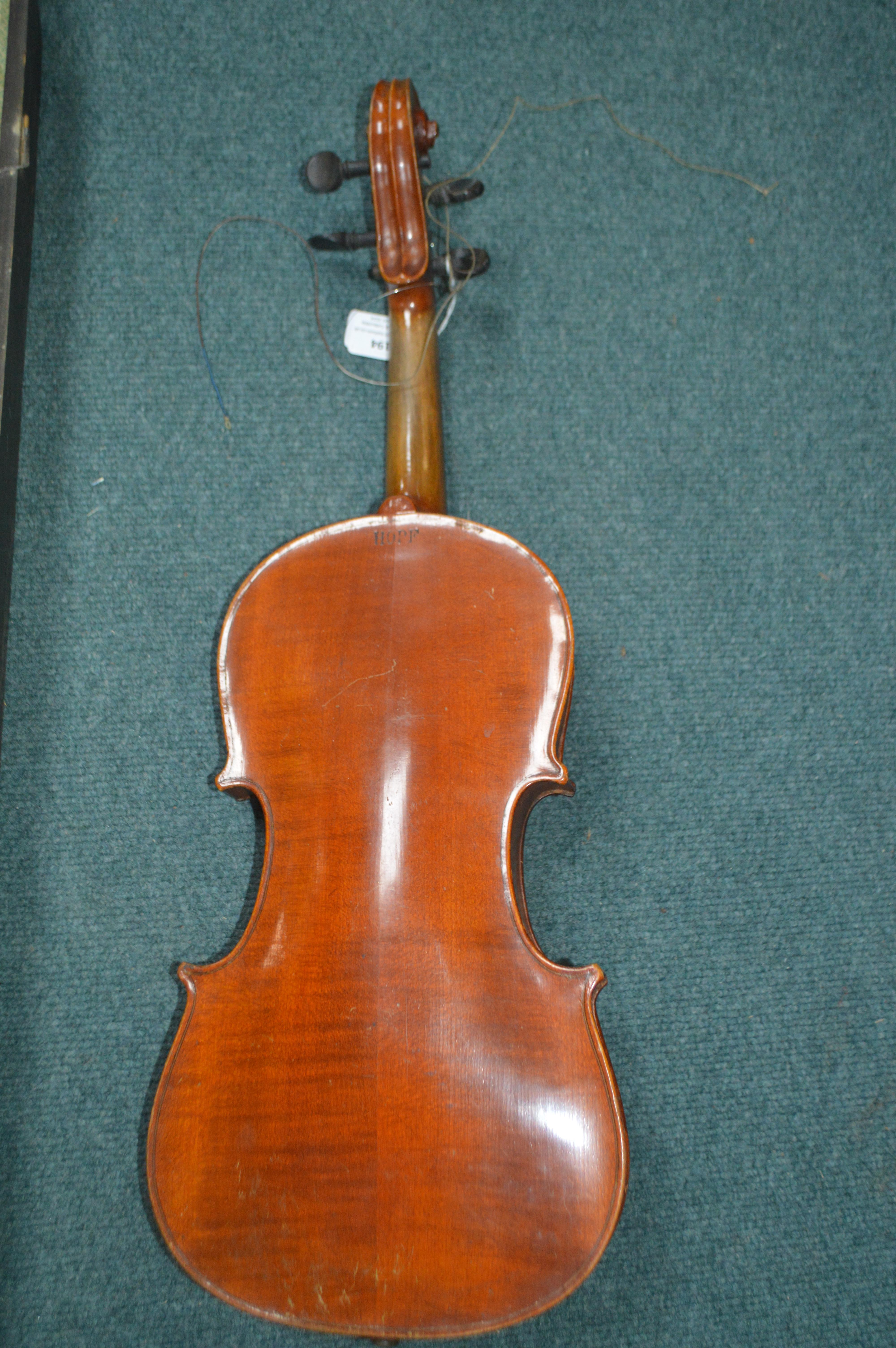 Violin and Case with Bows - Image 4 of 4