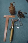 Collectibles Including Brass Cutting Torch, Hole P