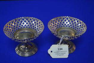 Two Pierced Dishes - Birmingham 1912, 146g gross