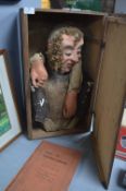 Ventriloquist's Dummy with Case (requires restoration)