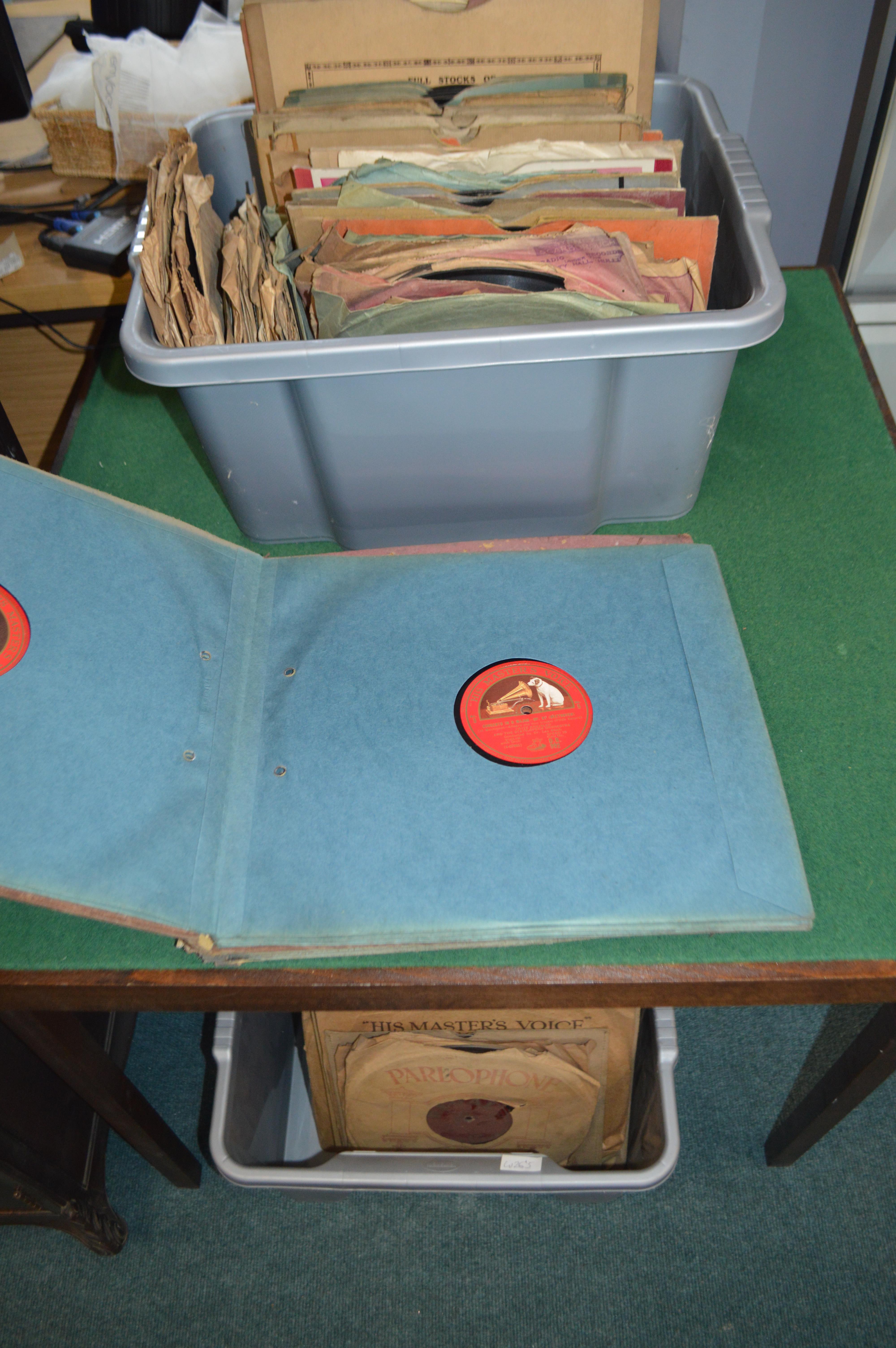 HMV Windup Gramophone Cabinet with 78rpm Records - Image 5 of 5