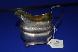 Silver Cream Jug - Hallmarks Indistinct, 154g