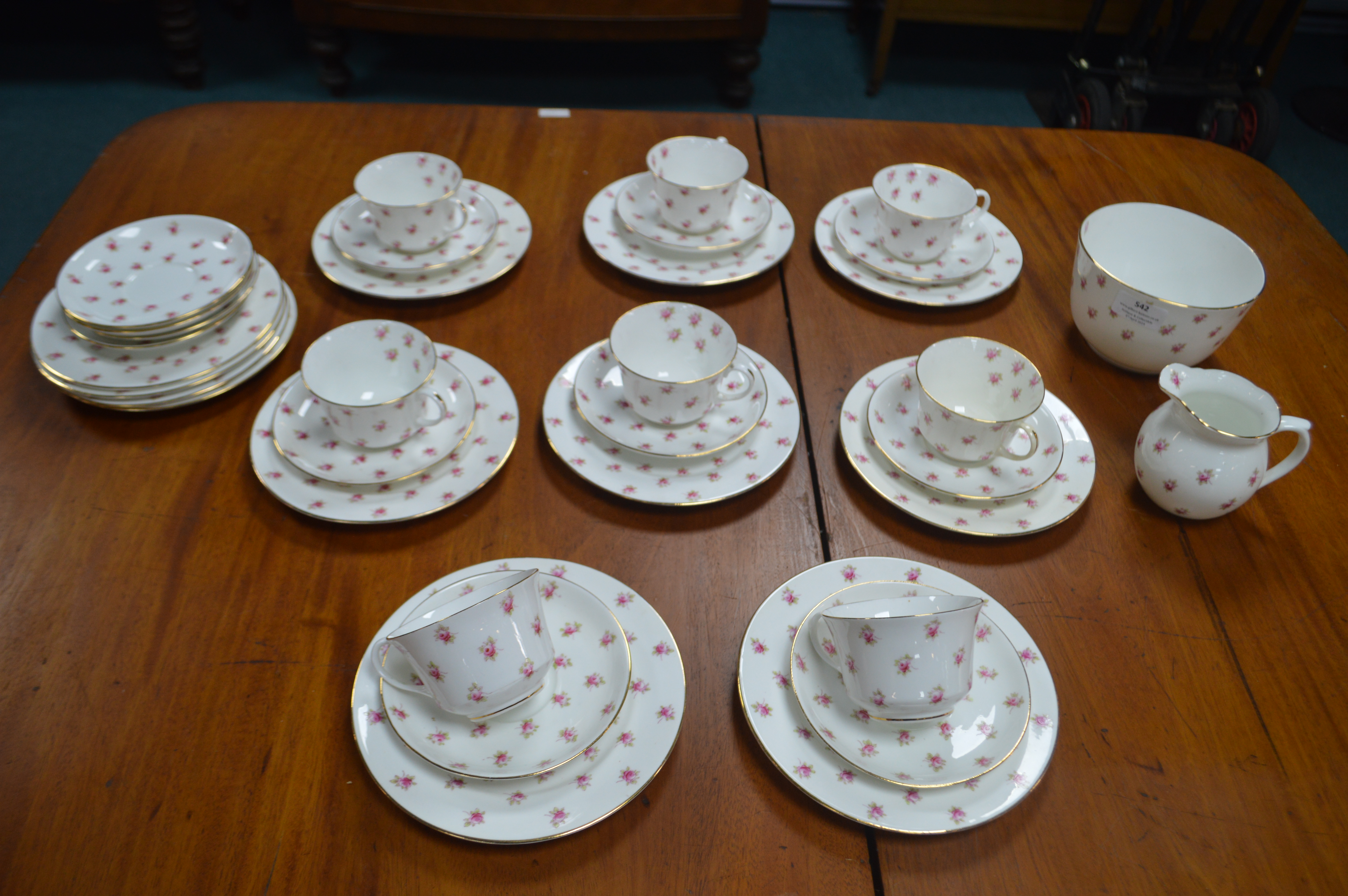 Aynsley Rose Pattern Part Tea Set 30+pcs - Bild 3 aus 4