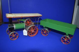 Mamod TE1A Traction Engine and Trailer
