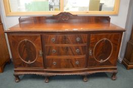 Victorian Mahogany Serpentine Front Sideboard with