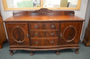 Victorian Mahogany Serpentine Front Sideboard with