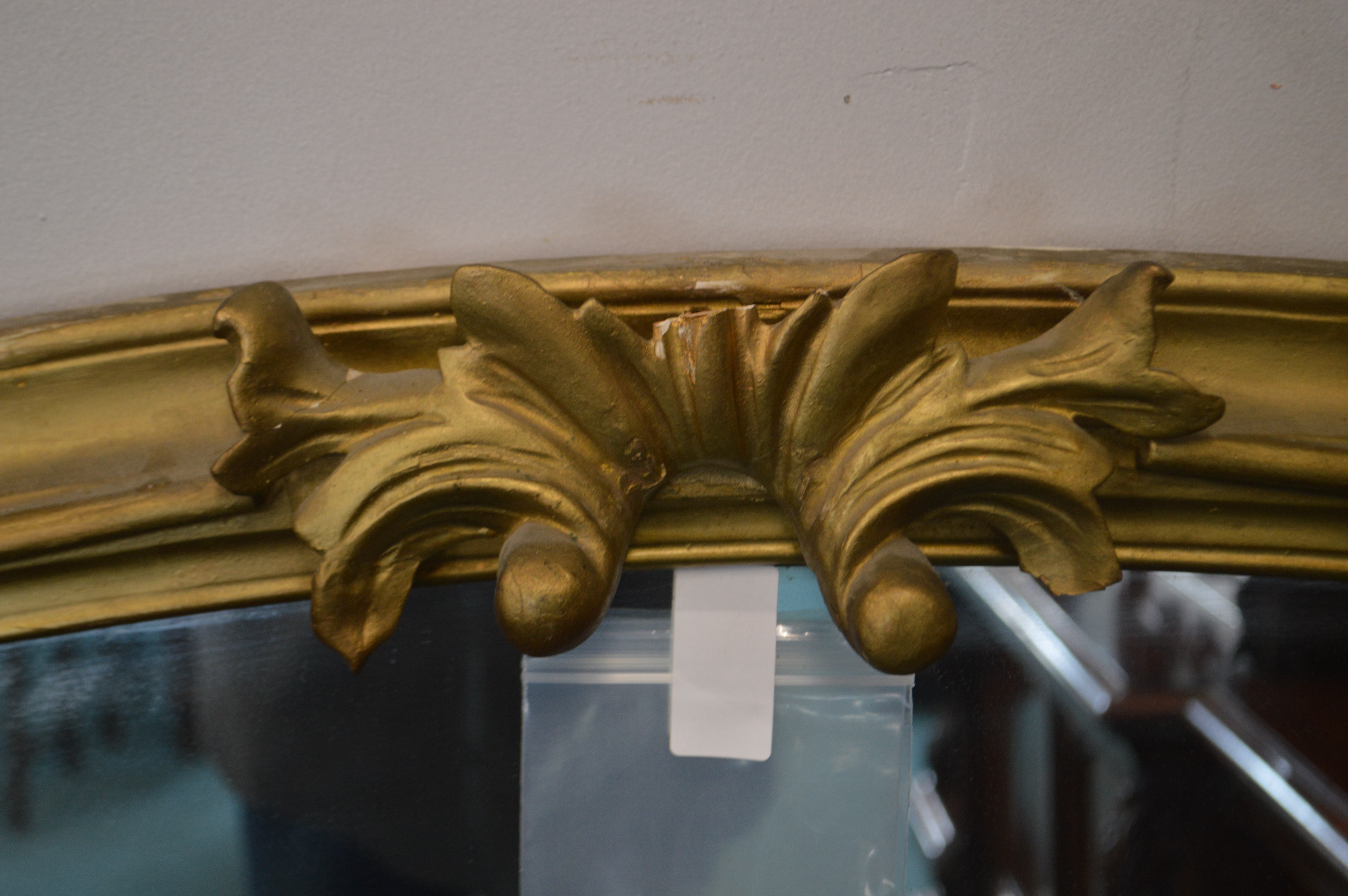 Large Gilt Framed Overmantel Mirror (some faults) - Image 2 of 2