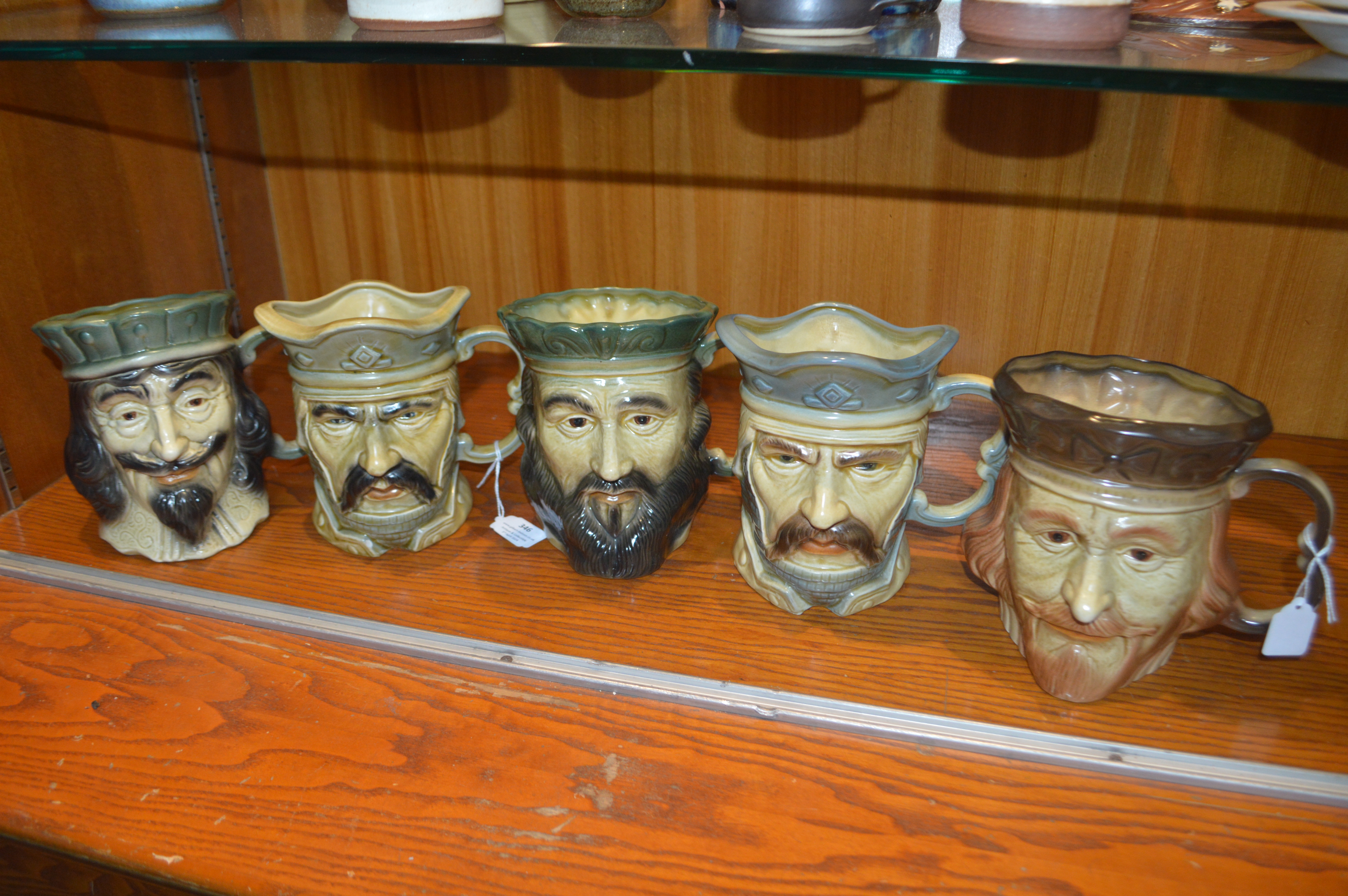 Five Hull Kingston Pottery Character Jugs