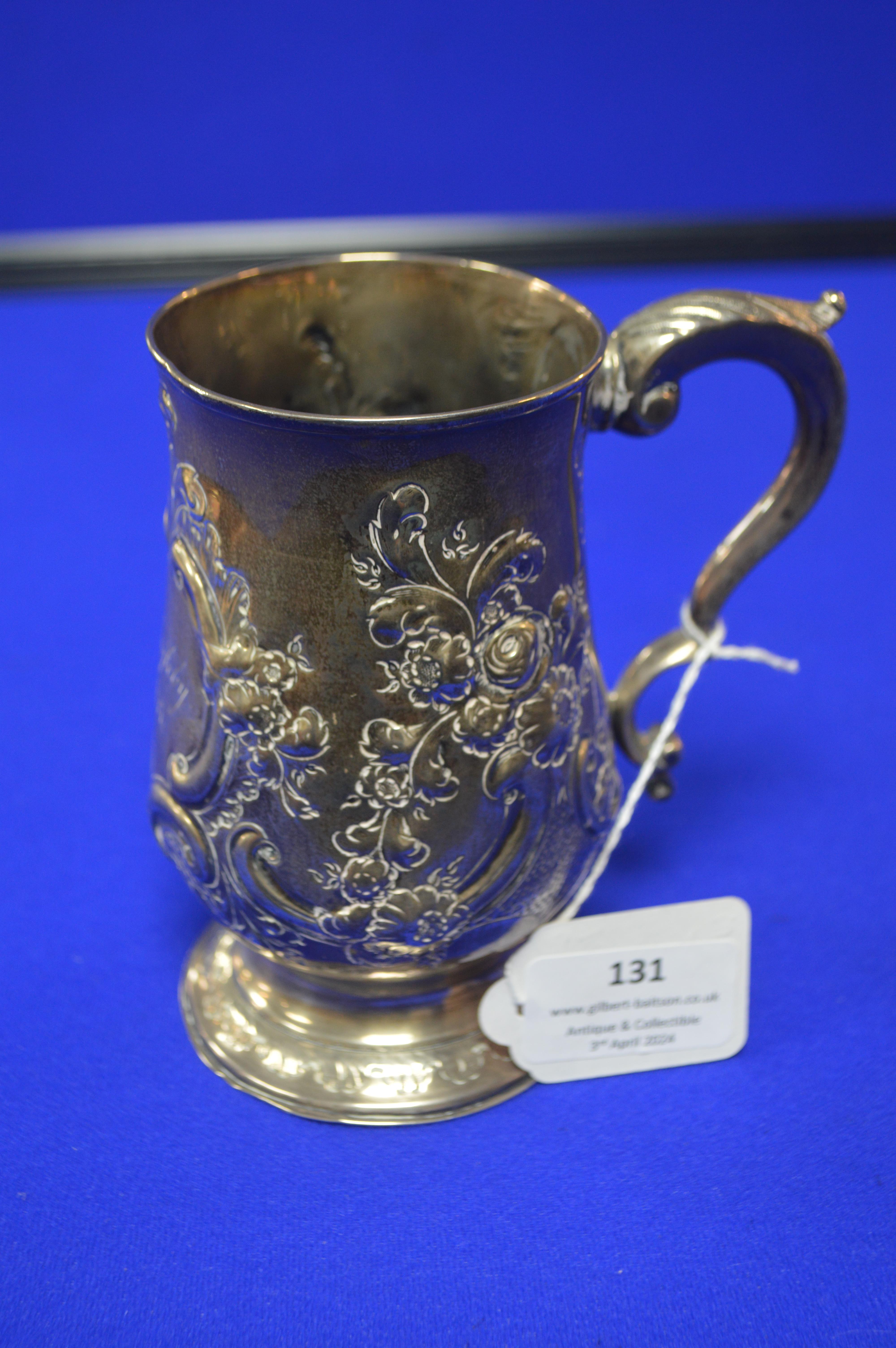 Hallmarked Sterling Silver Tankard - London 1833, 286g - Image 2 of 4