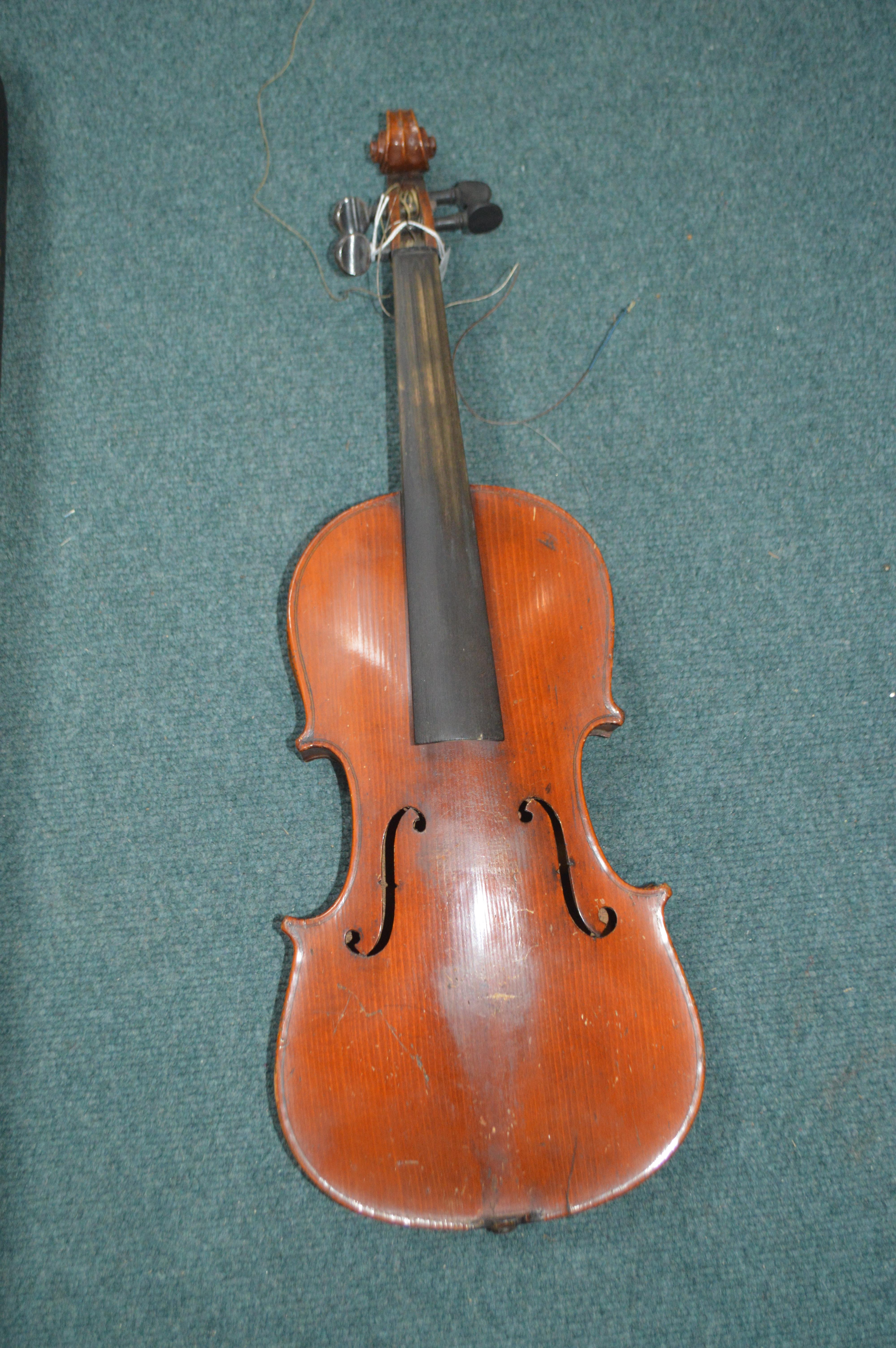 Violin and Case with Bows - Image 3 of 4