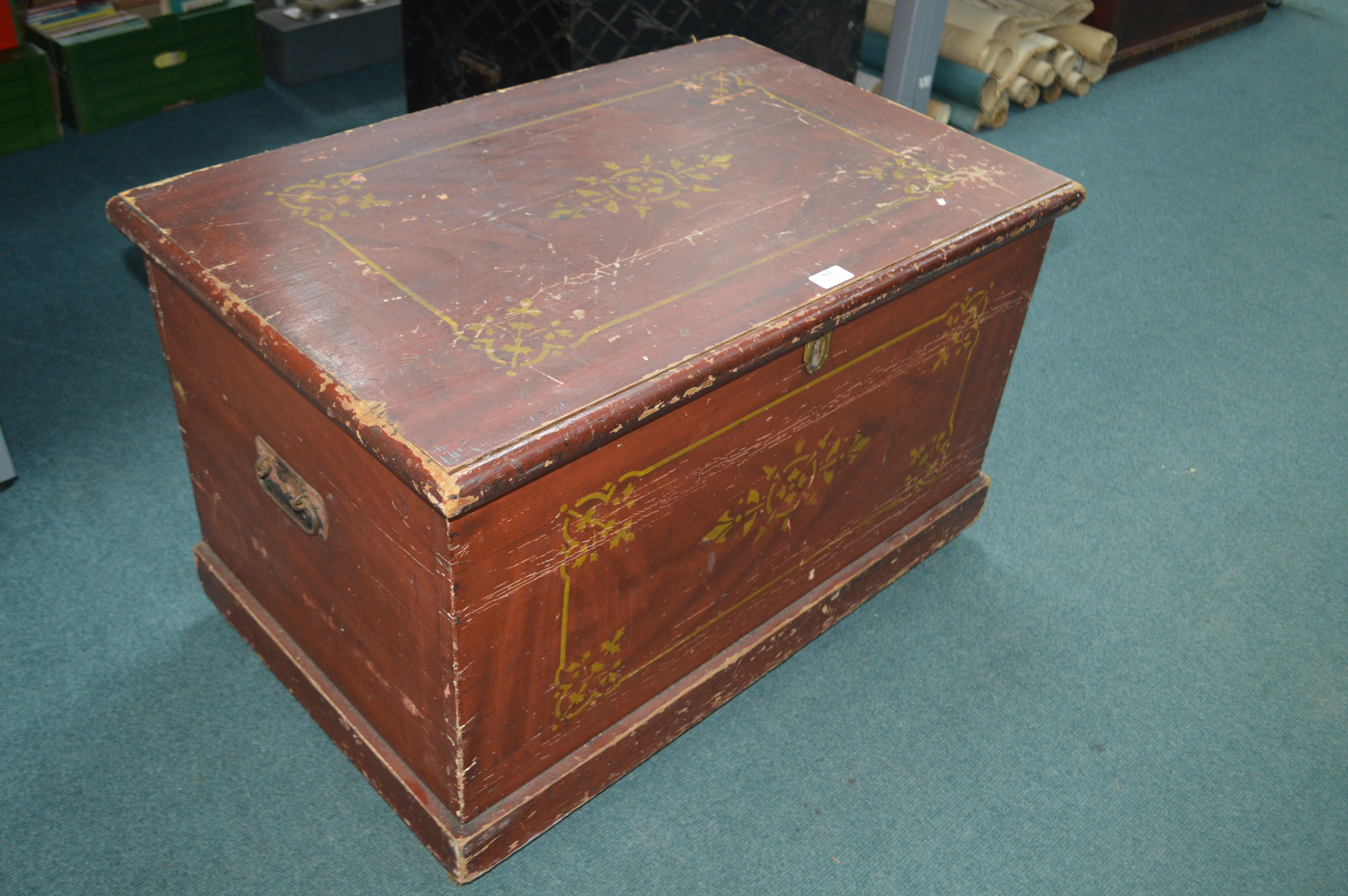 Victorian Pine Blanket Box - Image 3 of 4