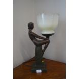 Reproduction Art Deco Style Lamp