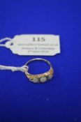 9ct Gold & Opal Ring Size: N ~2.4g gross