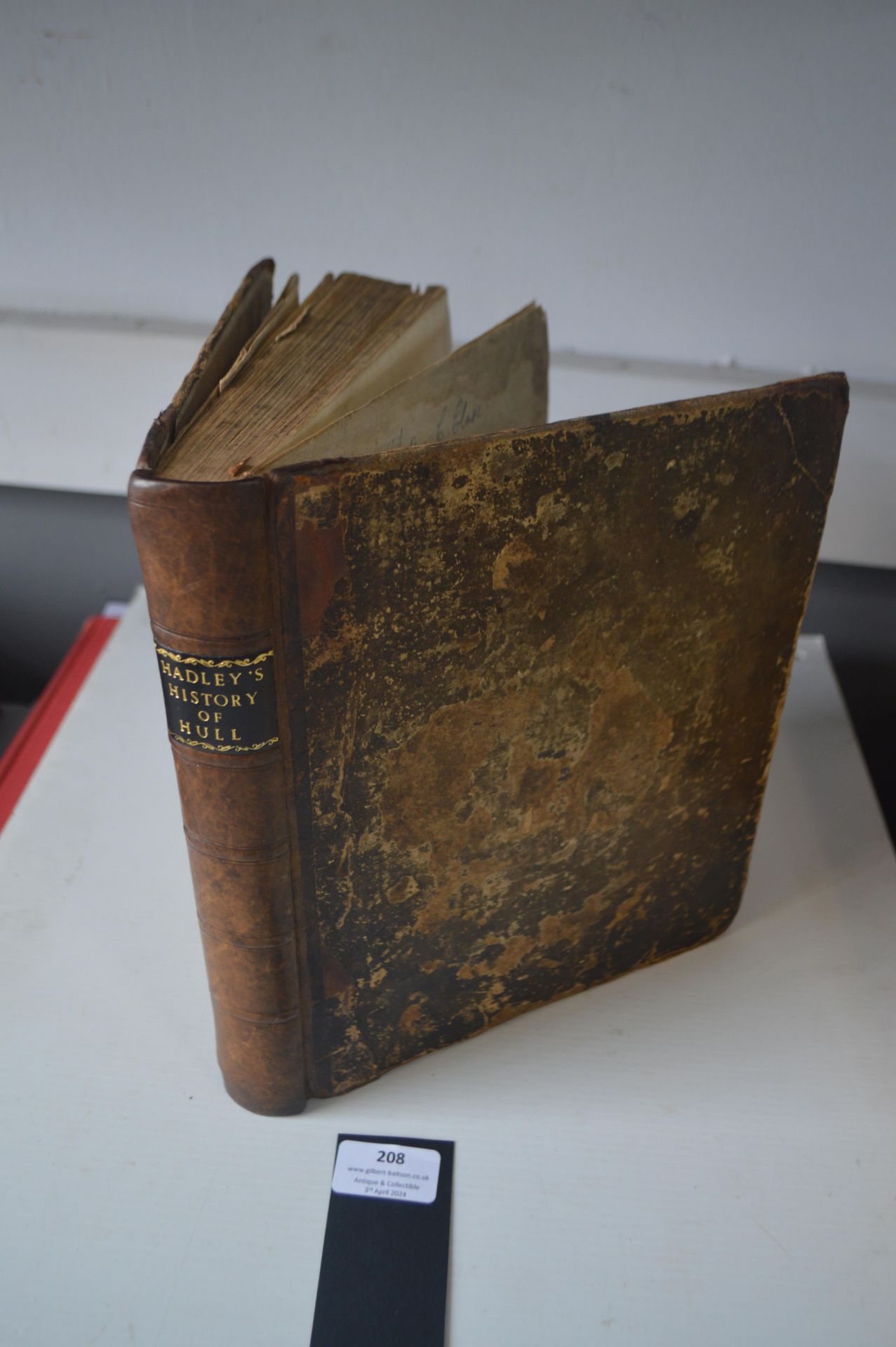 Hadley's History of Hull Leather Bound Edition