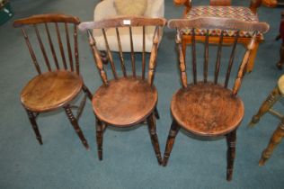 Three Turned Pub Chairs