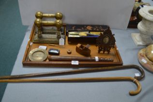 Collectibles Including Truncheon, Walking Canes, S