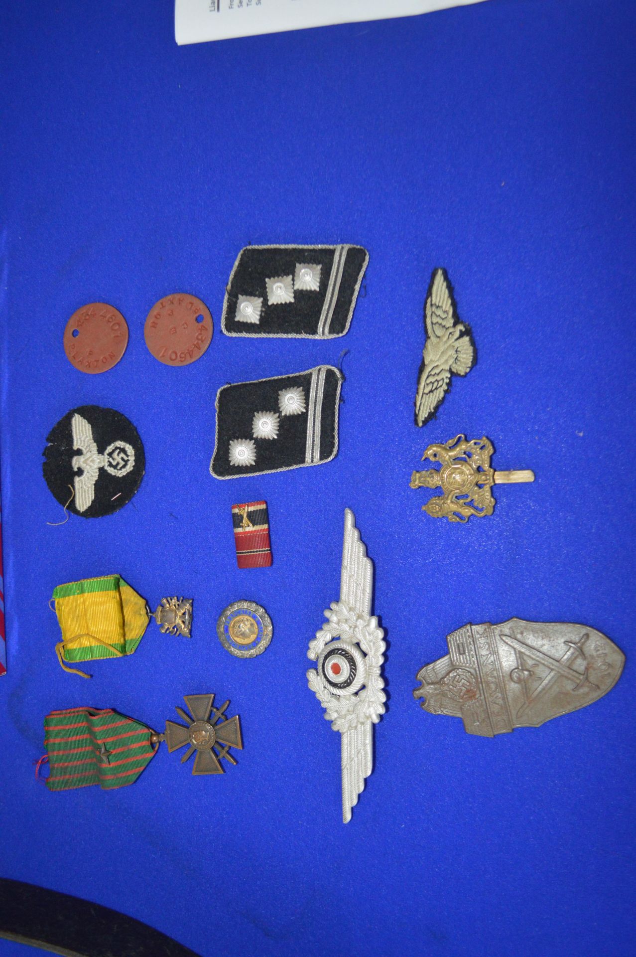 Military Medals, Badges, Kit Bags, and Assorted Items Including a German Belt - Image 6 of 13