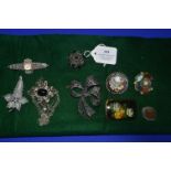 Vintage Costume Jewellery Brooches