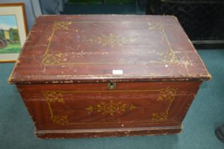 Victorian Pine Blanket Box