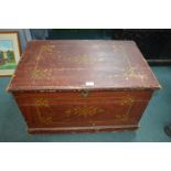 Victorian Pine Blanket Box