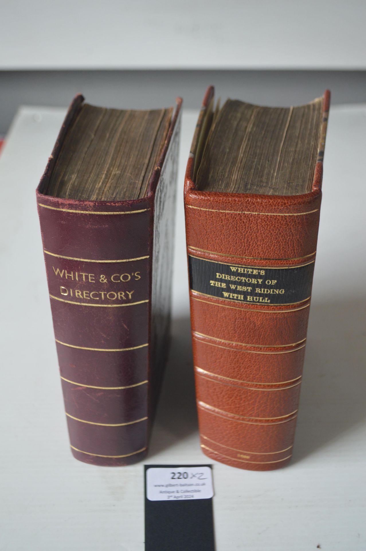 Two Volumes of White & Care Directories Hull 1858, and The West Riding plus Hull 1838 - Image 2 of 2