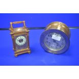 Chelsea USA Ships Clock plus Carriage Clock