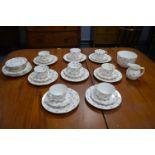 Aynsley Rose Pattern Part Tea Set 30+pcs