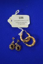 9ct Gold Earrings ~5g gross