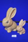 Pair of Sylvac Rabbits