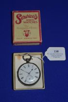 Hallmarked Sterling Silver Pocket Watch