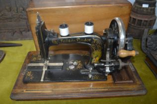 Vintage Sewing Machine by Faudels of London with O