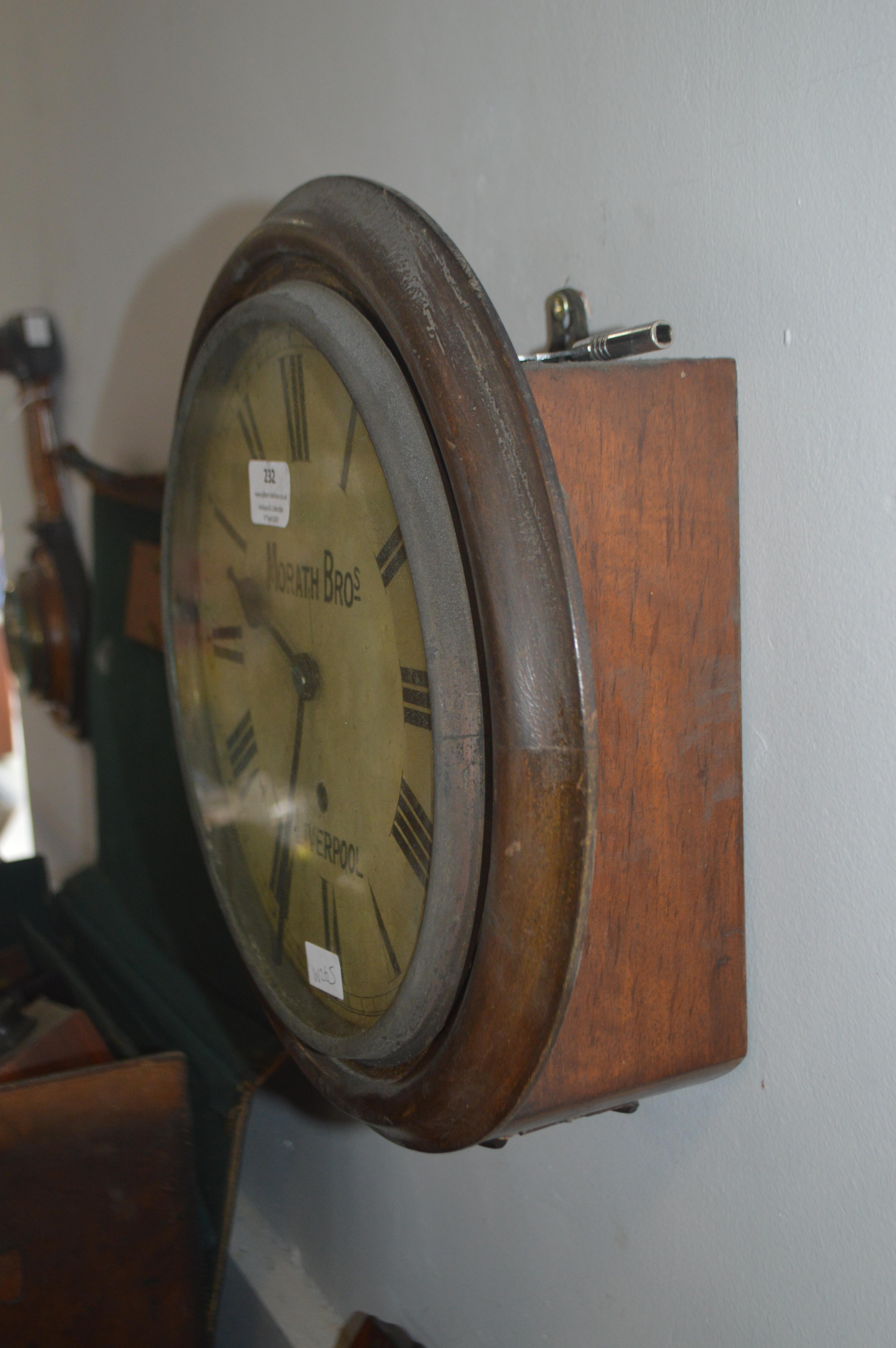 Vintage Office Clock by Morath Brothers, Liverpool - Image 2 of 2