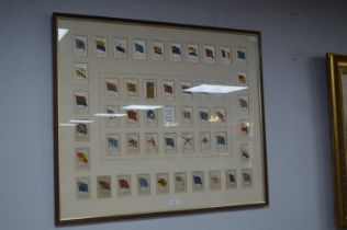 Framed Kensitas Cigarettes Silk Ensigns of the Bri