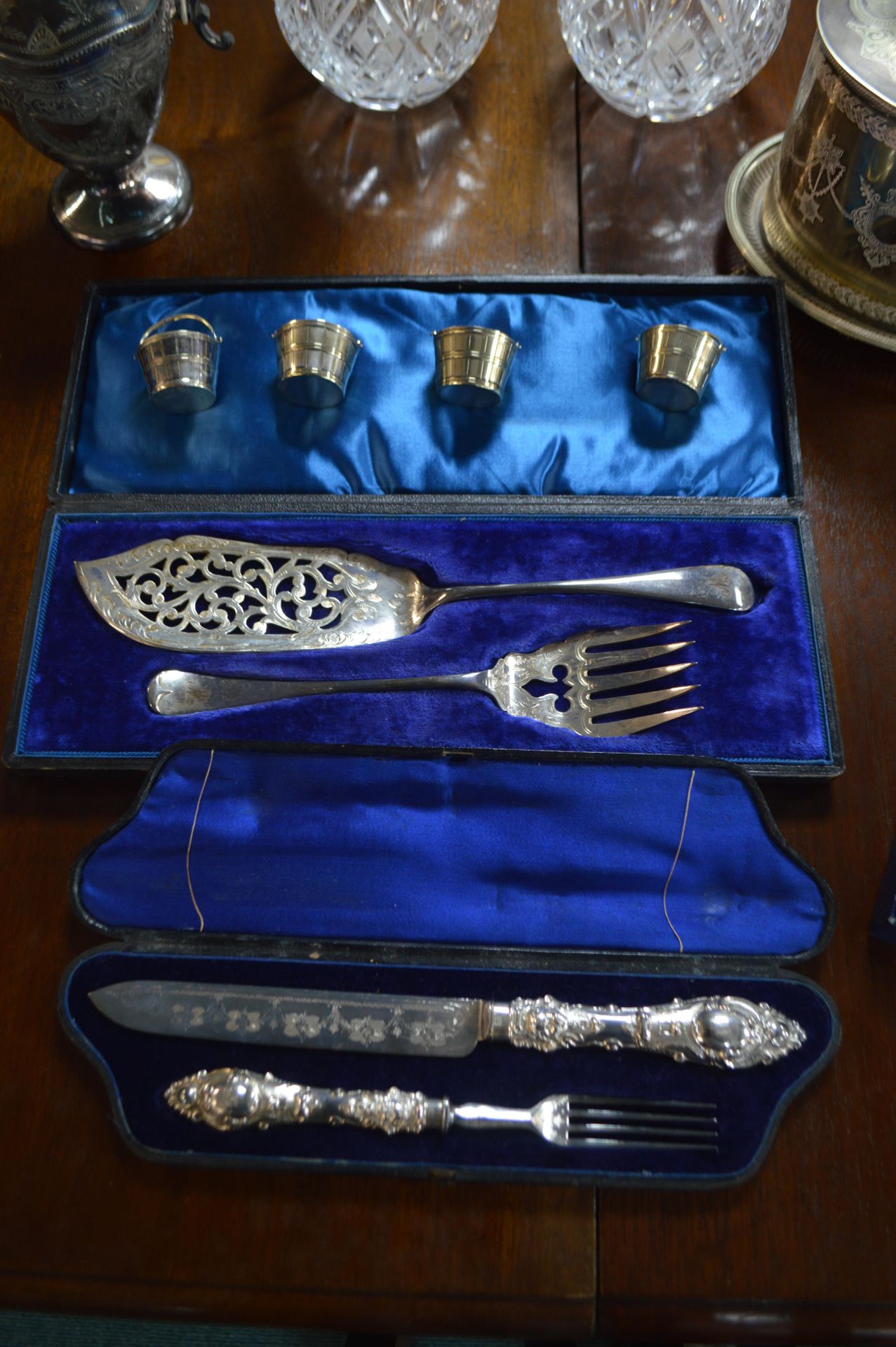 EPNS Cutlery Sets, Crystal Decanters, and Royal Wo - Image 4 of 5