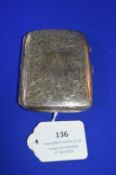 Hallmarked Silver Cigarette Case - Birmingham 1905, 82g gross