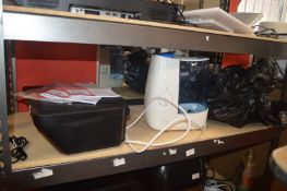 *Contents of Two Shelves to Include Printer, Air Fryers, Pump, etc. (salvage)
