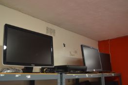 *Four Assorted Monitors Including Lenovo, Dell, and FH
