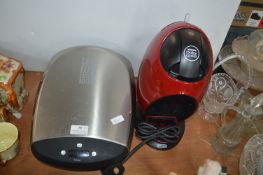 George Foreman Grilling machine and a Dolce Gusto
