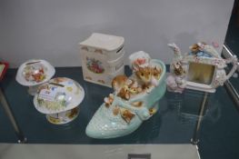 Beatrix Potter Moneyboxes etc. by Doulton and Bord