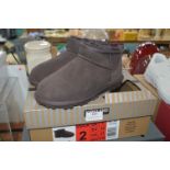 *Kirkland Shearling Ankle Boots in Chocolate Size: