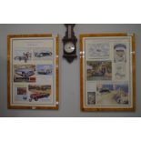 Pair of Framed Austin Reproduction Magazine Prints